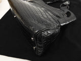 カルティエ トートバッグ マルチェロ クロコダイル黒 ハンドバッグ 極美品@ELMG