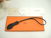 Hermes bag charm oran nano epson black strap accessory new @ 3