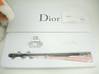 Christian Dior Folding Fan with Perfume Cotton Bamboo Pink Black Sense Uchiwa Uchiwa @ 2